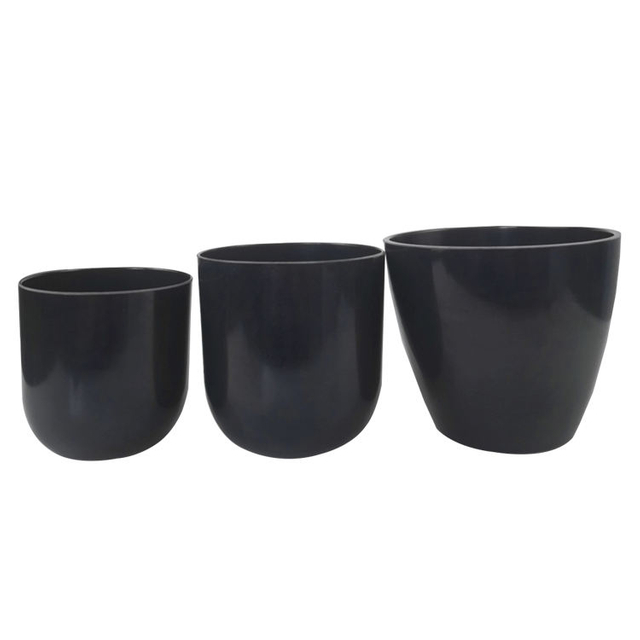 Eco-friendly Unbreakable Custom Printing Bamboo Fiber Flower Pot for Garden