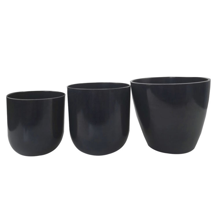 Eco-friendly Unbreakable Custom Printing Bamboo Fiber Flower Pot for Garden