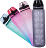Wholesale Frosted Tritan Plastic Bottle 1 Liter 32 Oz Motivational Water Bottle With Time Marker