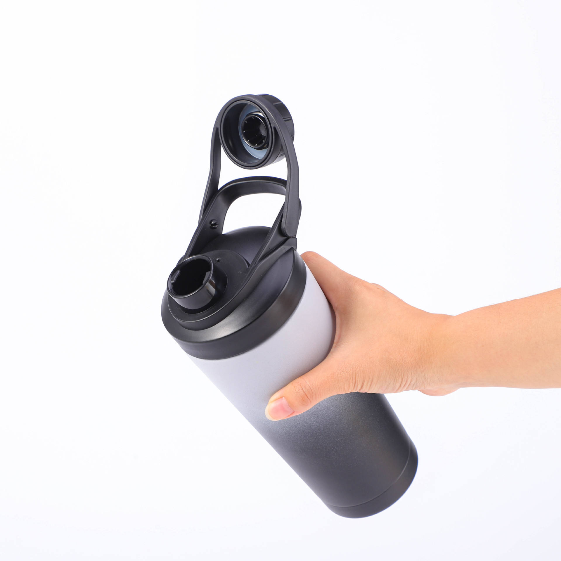 2024 24Oz Gym Sports Stainless Steel Double Wall Vacuum Metal Protein Shaker Bottle Thermo Steel Shakers Bottle