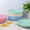 Platos De Fibra De Trigo 25 Cm Deep Dinner Wheat Straw Children Plate Plates