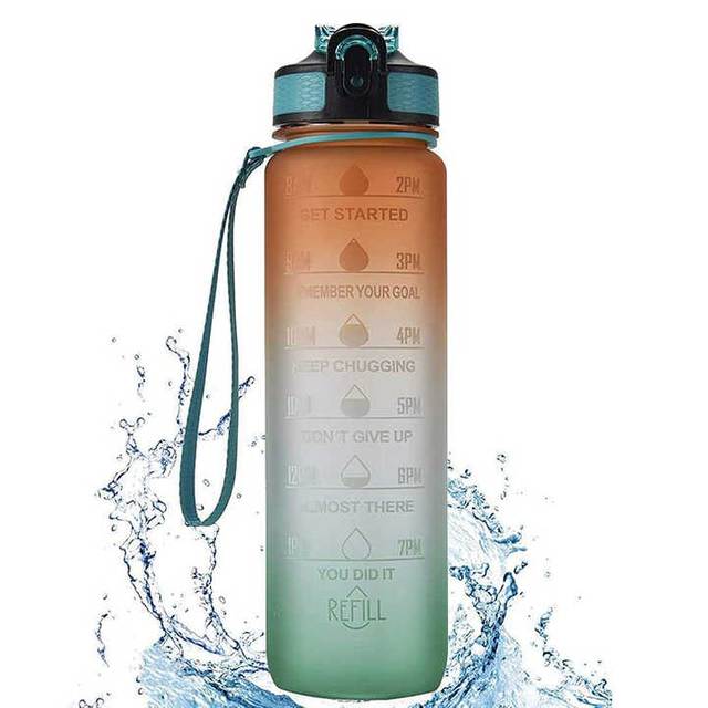 Botella Agua Gym Hydratante Tritan Plastic 1000 Ml Portable Sport Water Bottle Custom Sports Gym Logo Bottles