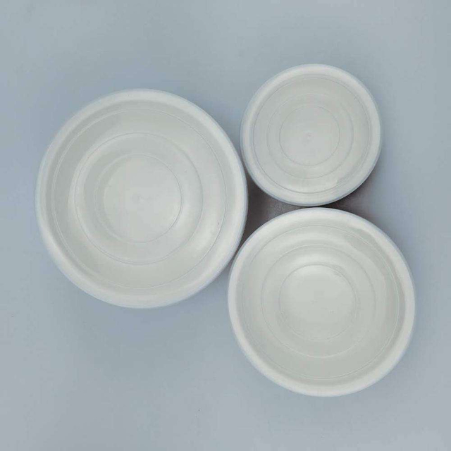 Custom Color and logo Eco-friendly Reusable Kitchenware Bamboo Fiber Salad Fresh Seal Bowl with Plastic Lid Set