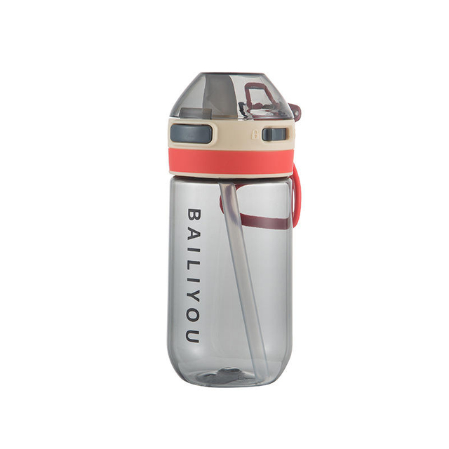 Custom Tritan Drink Water Bottles Customized Plastic Bottle Fashion Design Manufacture with Bounce Straw Lid