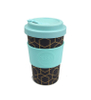 Eco Friendly Coffee Mugs Customize Reusable Bamboo Fiber Coffee Cup with Silicone Sleeve