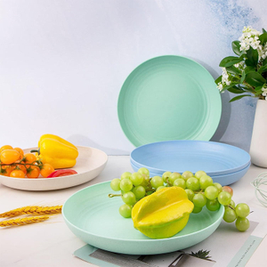 Palha De Trigo Pratos Unbreakable 10 Inch Wheat Straw Plastic Plates