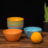 Rpet Plastic Unbreakable Bowls 24 OZ Set Reusable Cereal Soup Bowls Microwave and Dishwasher Safe Bowl