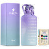 Gym Half Gallon Water Bottle Motivational Plastic Bottle Gym One 1 Gallon Water Bottle with Time Marker