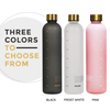 1000ML Hot Sell Drinking Bottle BPA Free Frosted Motivational Matte Tritan Plastic Sports Water Bottle With Time Marker