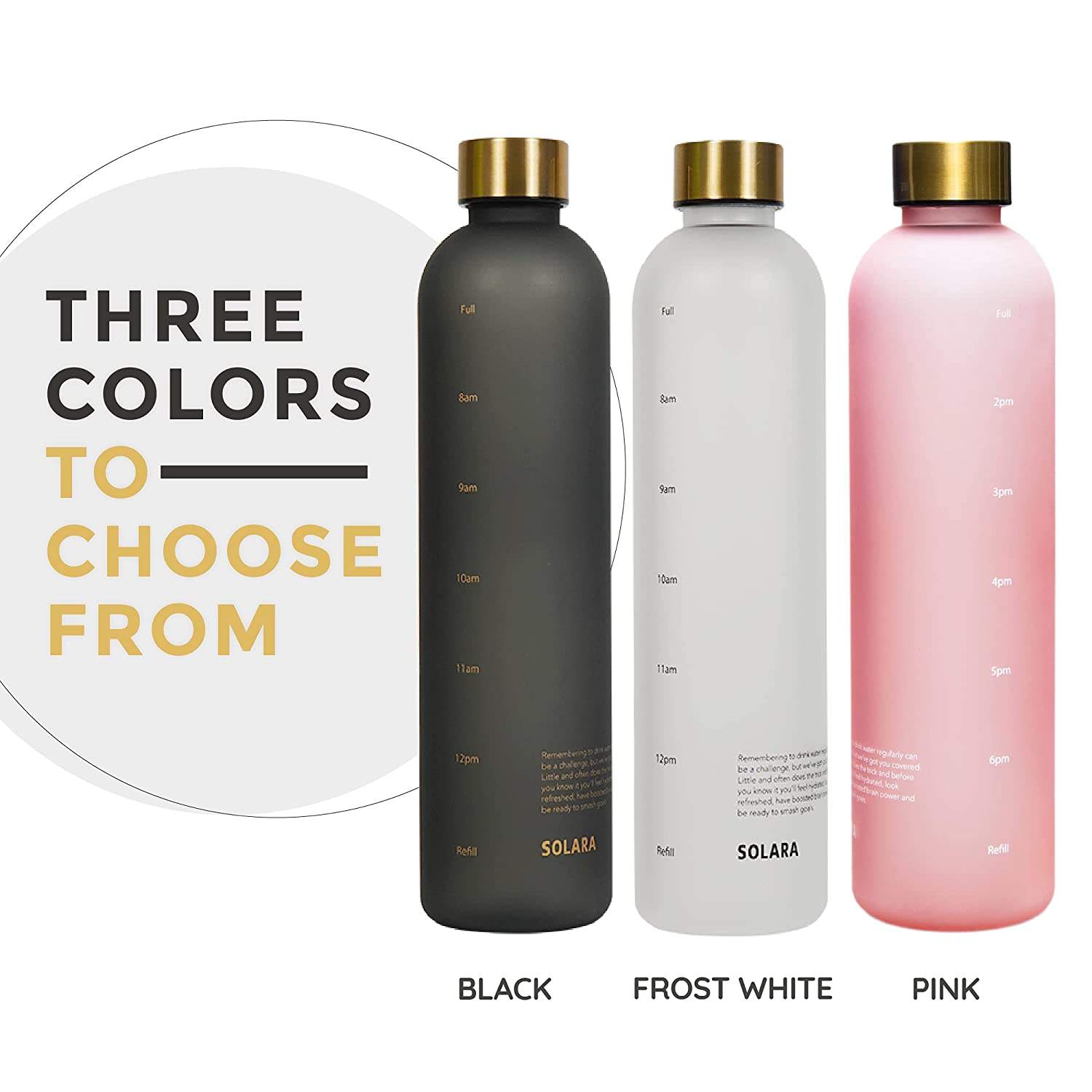 1000ML Hot Sell Drinking Bottle BPA Free Frosted Motivational Matte Tritan Plastic Sports Water Bottle With Time Marker