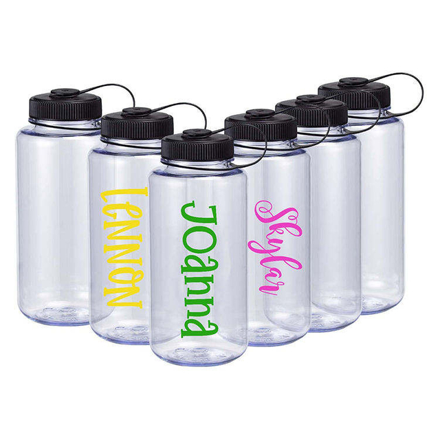 Custom Logo Bpa Free 32Oz Drink Bottle Botellas De Agua Transparente Water Bottles