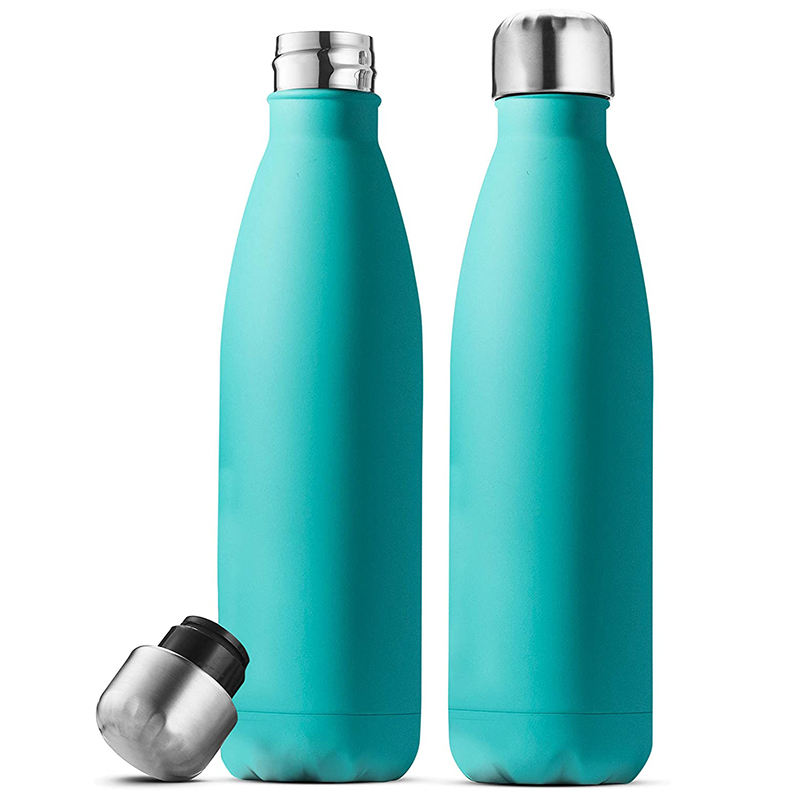 Wholesale BPA Free Sports Water Bottle Double Wall Custom Logo Drink Stainless Steel 500ml Cola Shaped Water Bottle