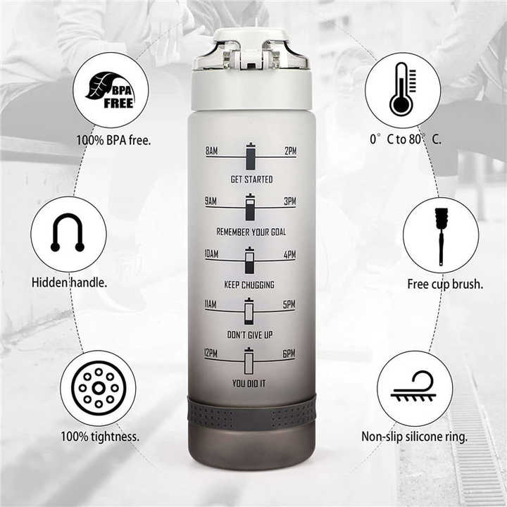 Garrafa De Agua Esportiva Botella De Agua Para Personalizar Gym Bottle 1L Eco Friendly Product 2023 Reusable Water Bottles