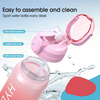 Factory Gradient Color BPA-Free 1L Fitness Outdoor Sports Water with Time Marked Large Plastic Incentive Water Bottle