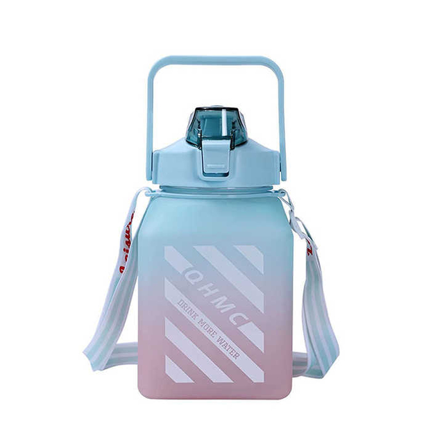Botella De Agua Para Deporte Gallon Bottles With Custom Logo Square Plastic Bottle for Drinking Water Bottles