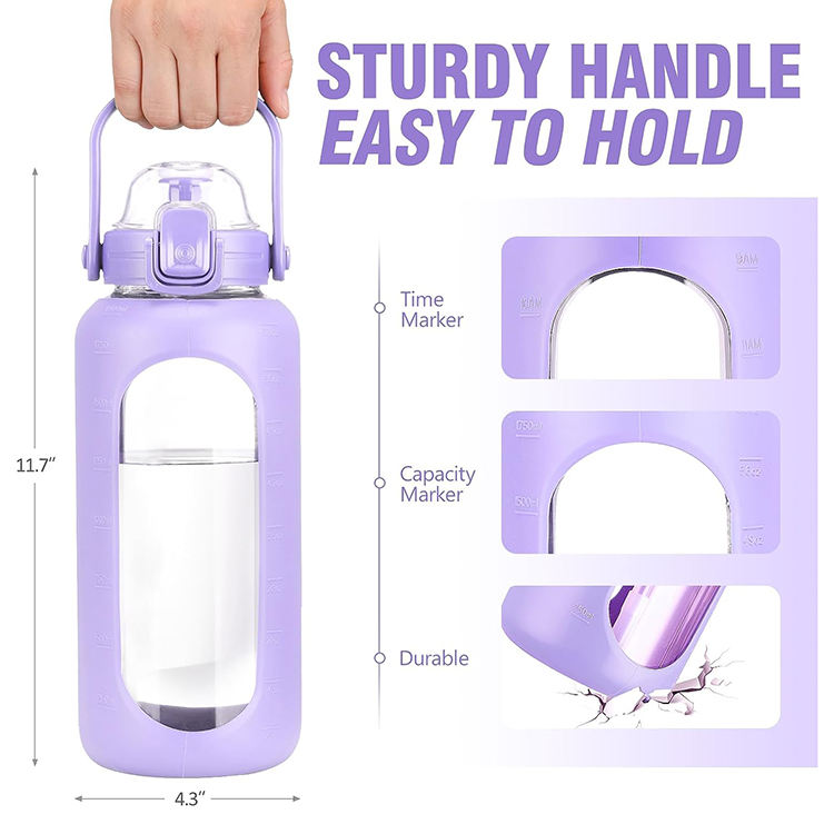 Botella Deporte Customizable Wholesale Portable Sport Water Bottle With Straw for Sports and Travel