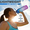 32oz Tritan Sport Gradient Plastic Water Bottles BPA Free Motivational Fitness Sports Water Bottle with Custom logo