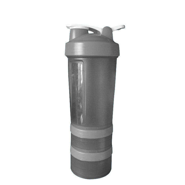 600Ml Wide Mouth Custom Gym Sports Bpa Free Plastic Shaker Water Bottle With Handle Capacity Scale