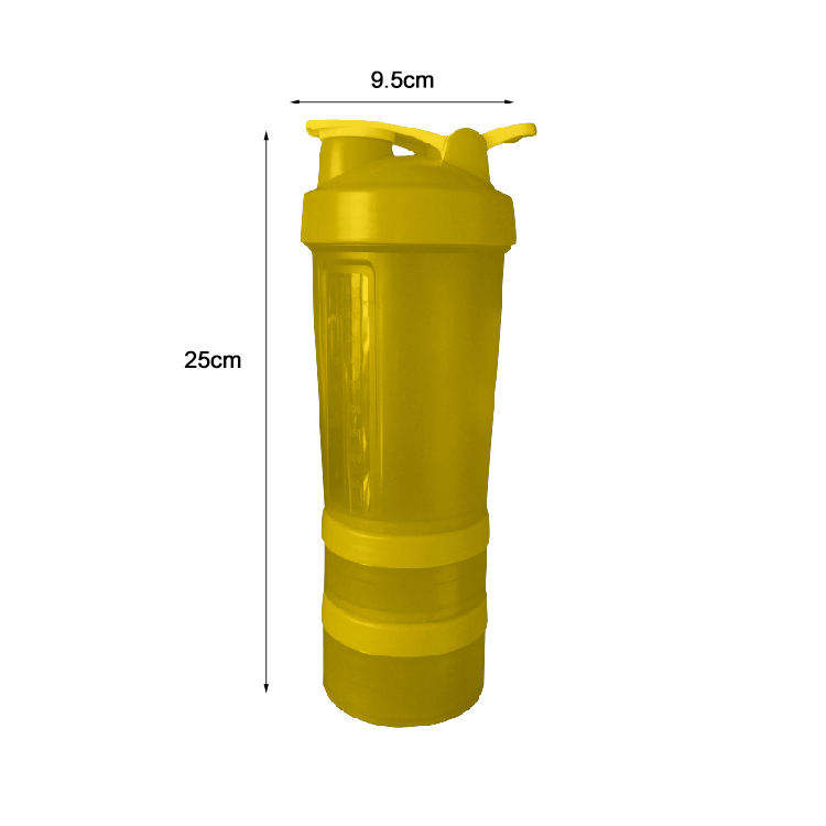 600Ml Direct Drinking Bpa Free Plastic Gym Protein Shaker Bottle Gym Bottles With Handle