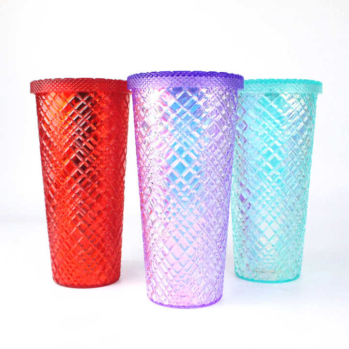 Tasse a Cafe De Luxe Becher Mit Deckel Und Strohhalm Skinny Double Wall Coffee Customized Tumblers With Lid and Straw
