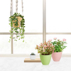 Eco-friendly Unbreakable Design Flower Pot Cheap Plant Biodegradable Custom Printing Bamboo Fiber Flower Pot Garden