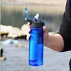 Portable Leak Proof Plastic Tritan Material Sports Carbon Filter Water Bottle