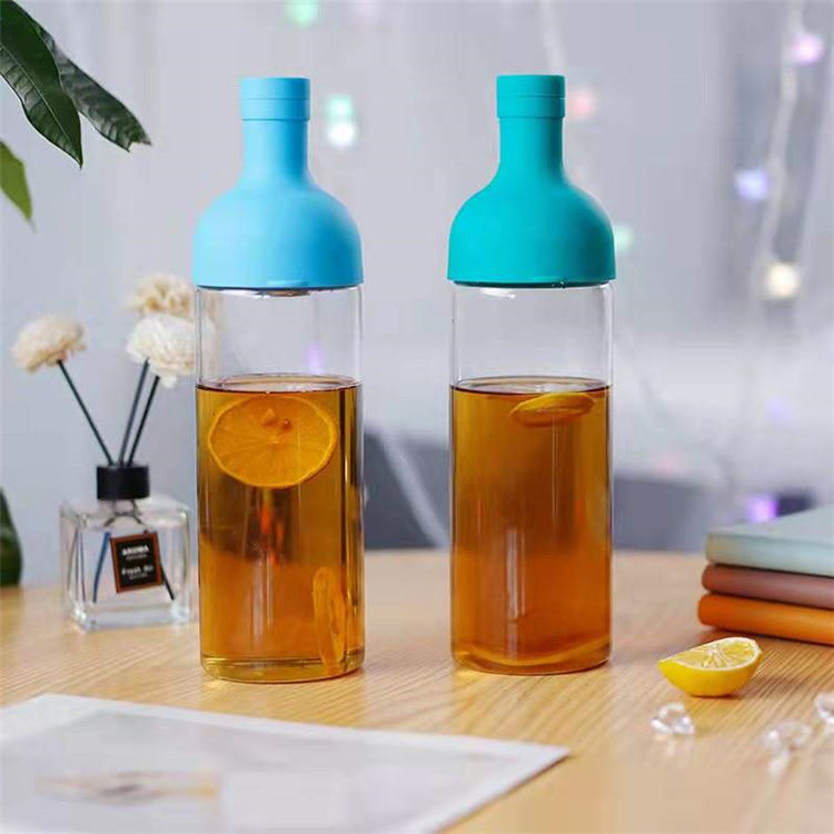 Custom Logo Customized Wholesale Private Label 750 Ml 750Ml Eco Friendly Clear Tea Glass Drinking Bottles Water Bottle
