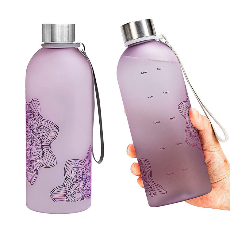 Bpa Free Botellas De Agua Personalizadas De Plastico 600 Ml 600Ml Tritan Frosted Drinking Bottle Plastic Water Bottle for Girls
