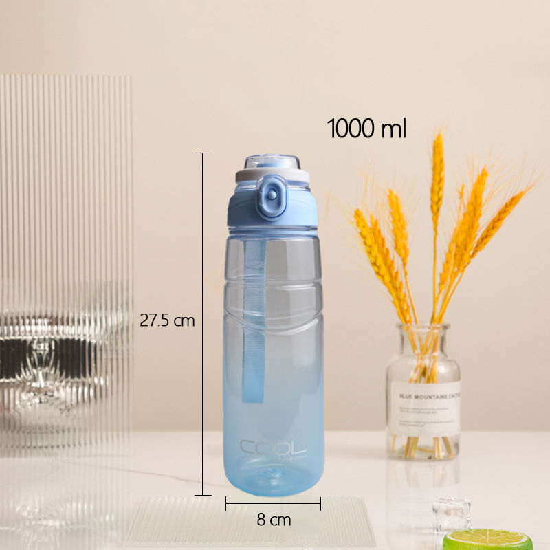 Large Capacity Progressive Color Water Cup High Temperature Resistant Direct Drinking Pot Sports Fitness Straw Cup