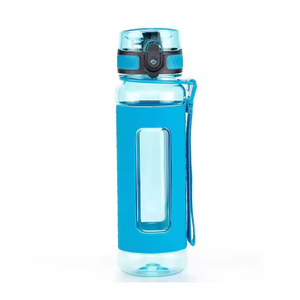 800ML Custom Logo Tritan BPA Free Sport Plastic Water Bottle Portable Handle Clear Plastic Drinking Bottle