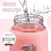 42oz High Temperature and Leakage Proof Portable Exciting Sports Glass Bottle With Handle and Scale