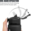 32oz Water Bottle with Time Marker Leakproof BPA Free Frosted Plastic Drinking Water Bottle with Straw