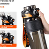 800ml/1000ml Tritan Custom Logo Student Straw Bottle Student Straw Portable High Capacity Sports Water Bottle