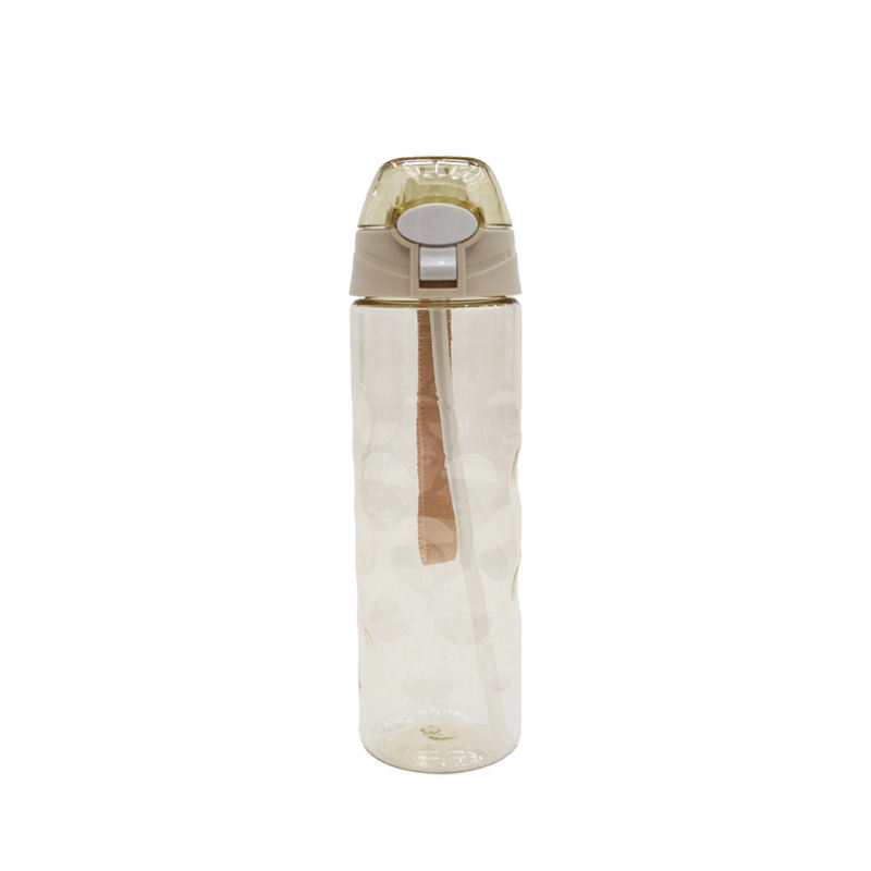 700ml Candy-Colored Transparent Outdoor Sports Fitness Activities Portable Practical Plastic Travel Water Bottle