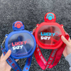 700ml Cartoon Cute Portable Candy-colored Water-resistant Heat-resistant Travel Vitality Plastic Sippy Bottle