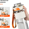 32oz Water Bottle with Straw 1000ml BPA Free Leakproof Plastic Bottle Dishwasher Safe Tritan Sports Water Bottle