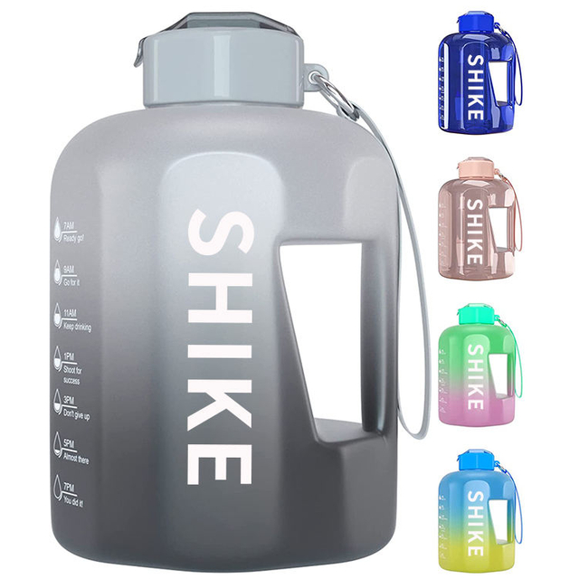 74OZ Leakproof Drinking Water Bottle With Time Marker Straw to Ensure You Drink Enough WaterThroughout the Day for Fitness