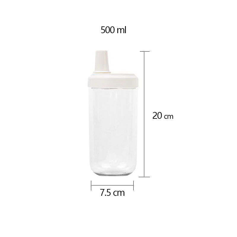 Custom 500Ml Wide Mouth Reusable Transparent Plastic Water Bottles Tea Drink Bottle With Straw