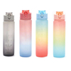 Large Outdoor Gym Sport BPA Free Motivational Water Bottle Plastic 1 Gallon Water Bottle with Handle