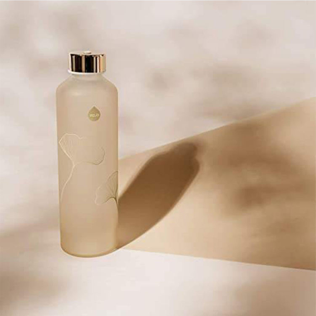 Bpa-Free 32 Oz High Borosilicate Glass Water Bottle With Time Mark