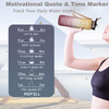 32oz 1L Time Marker Leakproof Bicycle Product Tritan Sport Frosted Plastic Water Bottle BPA Free