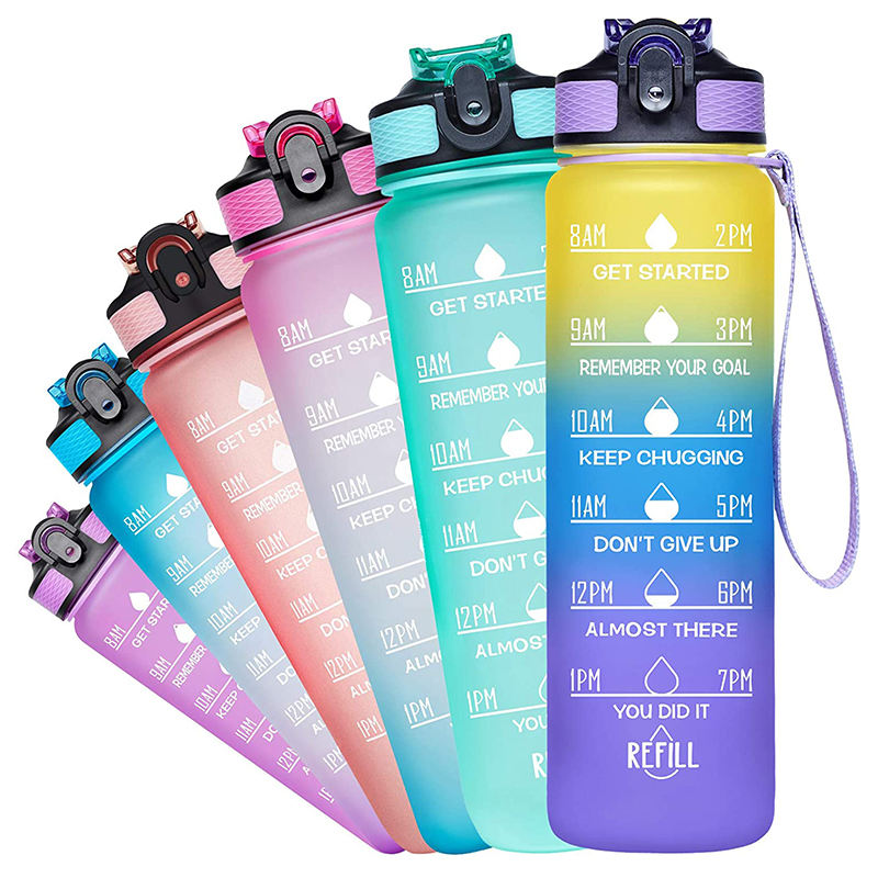Wholesale Promotion Gift for Student 1000ml Plastic Bottle Outdoor Plastic Water