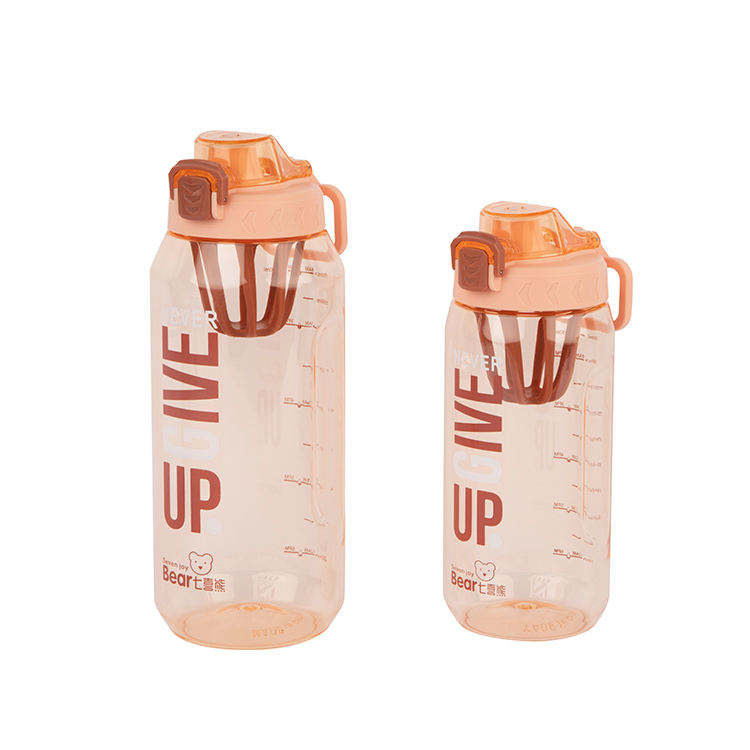 2000ML Minimalist Custom Multi-style Sport Plastic Water Bottle With Handle and Straw