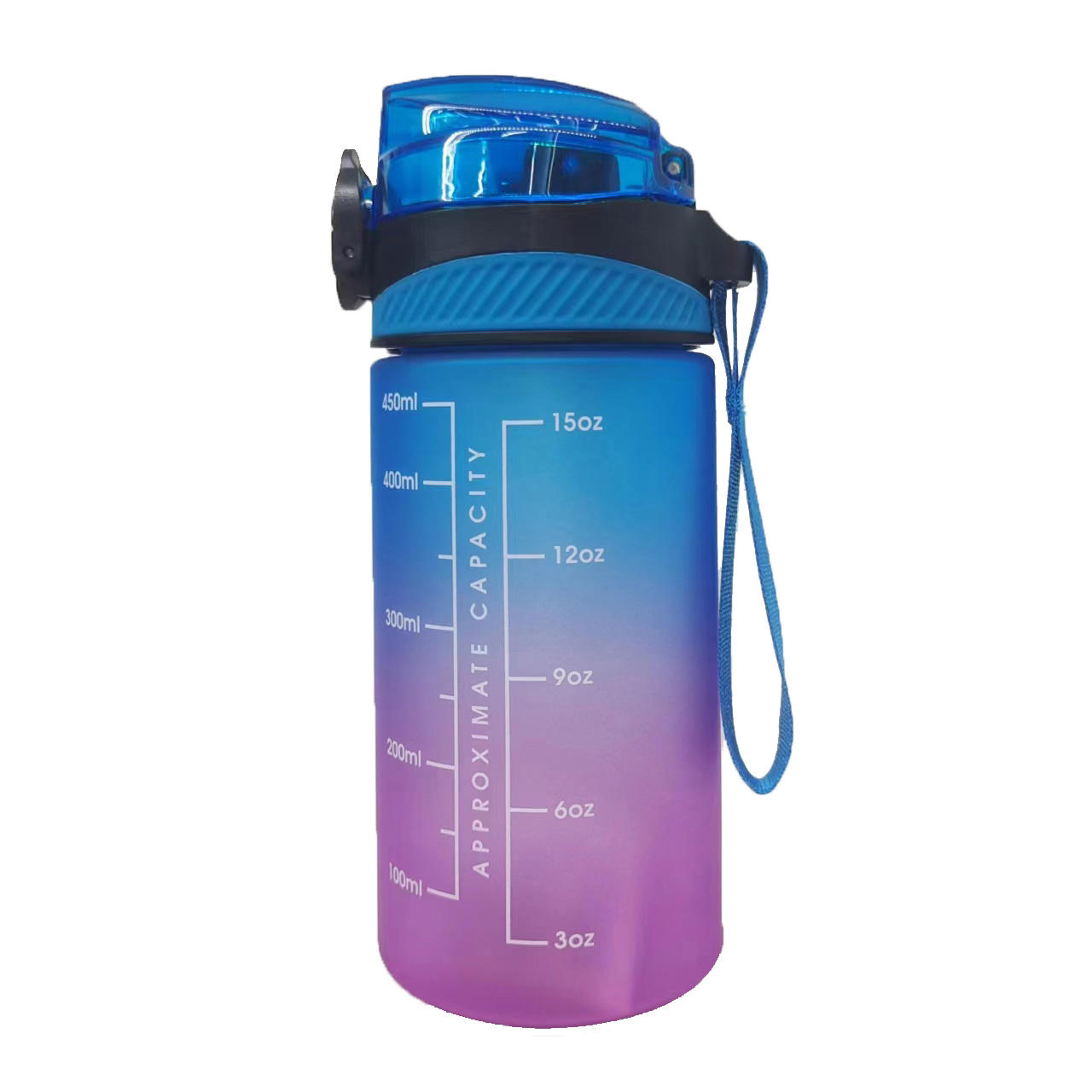 450ml Bpa Free Reusable Tritan Plastic Sports Drink Water Bottle for Kids With Straw Good Quality