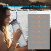 32oz Gradient Large Motivational Fitness Sports Water Bottle Reusable with Straw BPA Free Leakproof Plastic Bottle