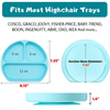 Perfect Baby Led Weaning Utensils Set Silicone Bibs Suction Divided Plate Spoons 3 PCS Silicone Baby Feeding Set
