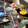 Wholesale 2400Ml Reusable Leakproof Clear Big Sports Bottles Plastic Water Bottle With Handle Straw