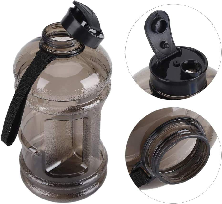 Half Gallon Water Bottle Sports Gym Bottle With Handle BPA Free Customizable Outdoor Plastic Water Bottle