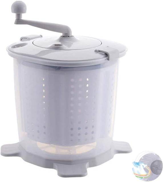 Manual Washing Machine Portable Hand Cranked Manual Clothes Non-Electric Washing Machine and Spin Dryer, Counter Top Washer/Dry