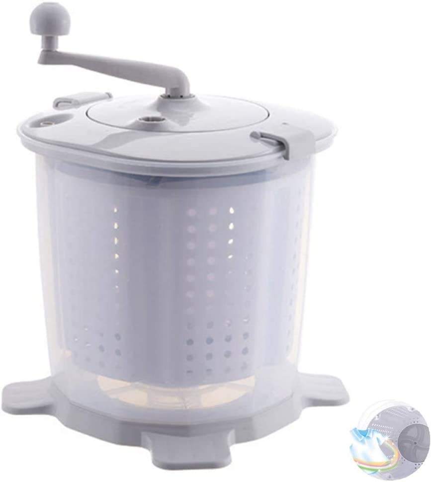 Manual Washing Machine Portable Hand Cranked Manual Clothes Non-Electric Washing Machine and Spin Dryer, Counter Top Washer/Dry
